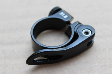Colier aluminiu CNC 31.8mm - Negru