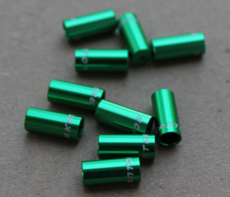 Capat camasa schimbator aluminiu 4mm - set 10buc. verde