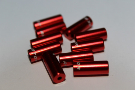 Capat camasa schimator aluminiu 4mm - set 10buc. rosu