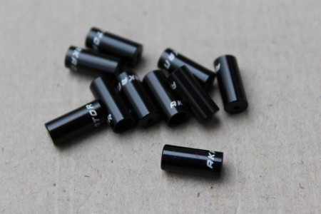Capat camasa schimbator aluminiu 4mm - set 10buc. negru