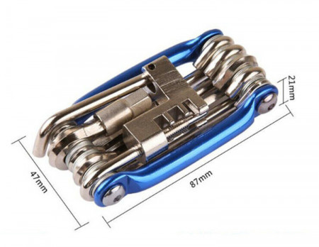 Bike-X Cheie briceag XXL 11 functii - albastru