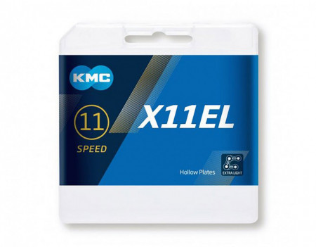 KMC X11EL Black Tech + quick link 118L hollow
