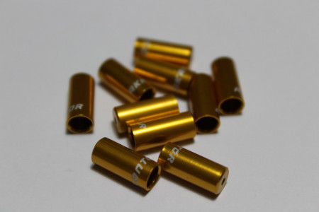 Capat camasa frana aluminiu 5mm - set 10buc. auriu