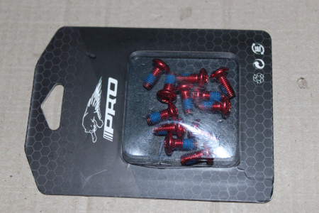 Pro Torx set 12buc. - suruburi disc - rosu