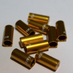 Capat camasa frana aluminiu 5mm - set 10buc. auriu