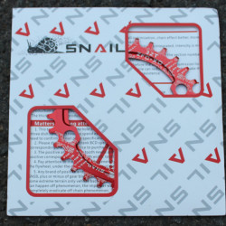 Snail Narrow Wide CNC Ultralight 32T 104bcd - Rosu