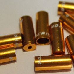 Capat camasa frana aluminiu 4mm - set 10buc. auriu