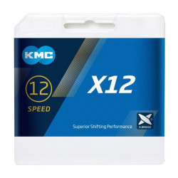 KMC X12 Tech black 12vit. + Missing Link 126L