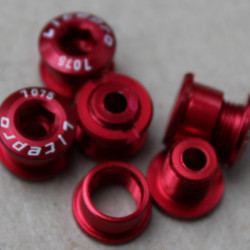 Litepro Superlight CNC 5buc.- set surub placi angrenaj 1 foaie - rosu