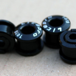 Litepro Superlight CNC - set surub placi angrenaj 1 foaie - negru