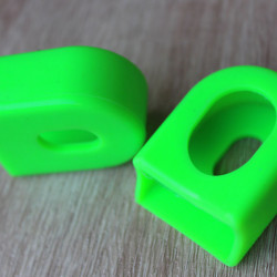 Protector brat pedalier silicon - verde neon