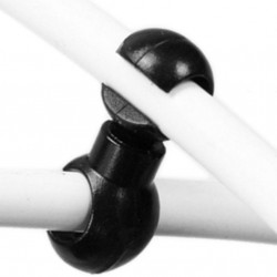 S-Clip clema dubla rotativa prins camasa cablu - 10 buc.Set Negru