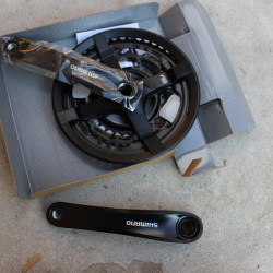 Shimano FC-TY501 Tourney 42-34-24T - negru 175mm
