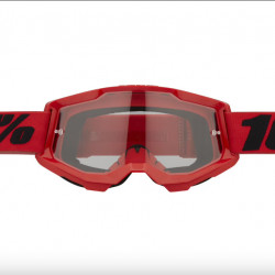 100% Strata 2 Red Clear lens - Goggle + sticker