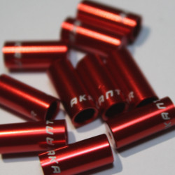 Capat camasa frana aluminiu 5mm - set 10buc. rosu
