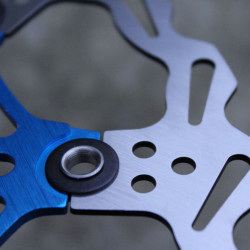 Snail Floating CNC 2-piece Disc Rotor - 203mm albastru