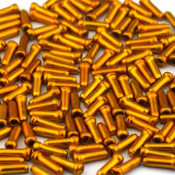 Capat cablu aluminiu 100 buc. - auriu