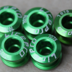 Litepro Superlight CNC 5buc.- set surub placi angrenaj 1 foaie - verde