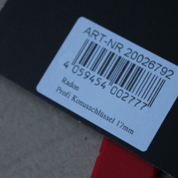 Radon cheie con 17mm