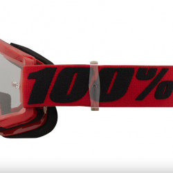 100% Strata 2 Red Clear lens - Goggle + sticker