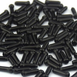 Capat cablu aluminiu 100 buc. - negru