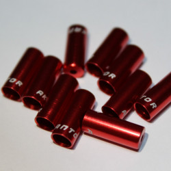 Capat camasa schimator aluminiu 4mm - set 10buc. rosu