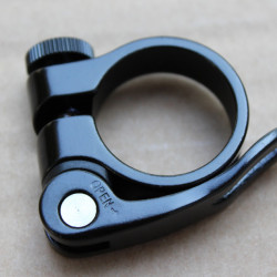 Colier aluminiu CNC 31.8mm - Negru
