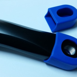 Protector brat pedalier silicon - albastru