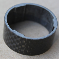 Radon carbon Extralight Spacer 1.1/8" negru 15mm