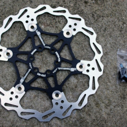 Snail Floating CNC 2-piece Disc Rotor - 203mm negru