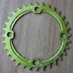Snail Narrow Wide CNC Ultralight 32T 104bcd - Verde