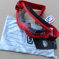 100% Strata 2 Red Clear lens - Goggle + sticker