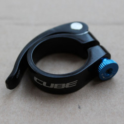 Colier Cube aluminiu CNC 34.9mm - Negru