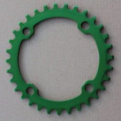 Foaie Motguv 32T - narrow wide 1x7-12vit. - 104mmBCD verde