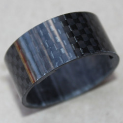 Radon carbon Extralight Spacer 1.1/8" negru 15mm