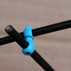 S-Clip clema dubla rotativa prins camasa cablu - 6 buc.Set Albastru