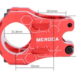 Meroca SuperLight CNC 31.8' - 35mm rosu