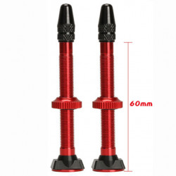 Set Valva tubeless FV 60mm Wake - rosu