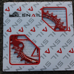 Snail Narrow Wide CNC Ultralight 36T 104bcd - Rosu