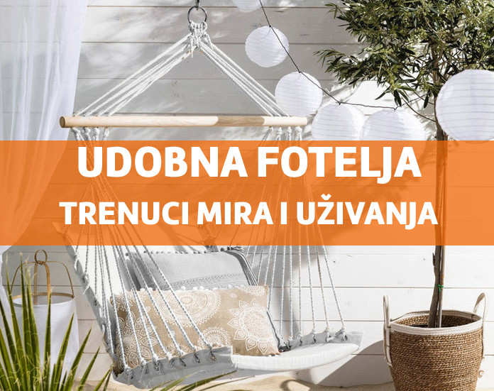 Udobna viseća fotelja - Trenuci mira i uživanja Udobna viseća fotelja - Trenuci mira i uživanja