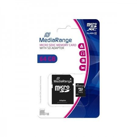 Mediarange 64gb Microsdxc Class10 Sa Adapterom Mr955 Memorijsa Kartica Mcmr955 Z Prodaja Memorijske Kartice Cena Uvek Najpovoljnija Kliklak Uz Isporuku U Celoj Srbiji Webshop Klik Klak