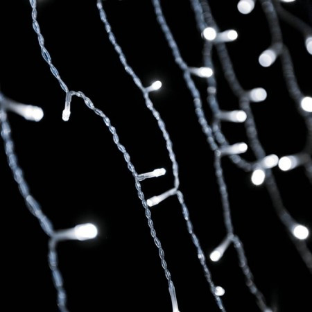 Crystaline LED ledenica 2 x 0,9m, 138 kom, hladno bela, transparentni kabl, unutrašnja upotreba ( KAT 212 )