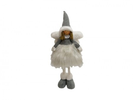 Cupid, novogodišnja dekoracija, vila, bela, 46cm ( 750251 )