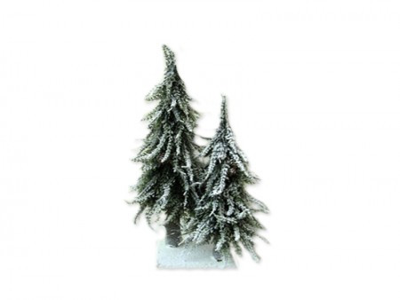 Deco wood, novogodišnje jelke, sa lampicama, 50 + 30cm ( 750385 )