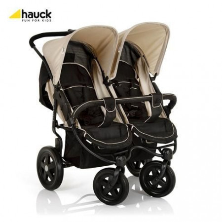 Hauck kolica za blizance Roadster duo caviar almond bež crna ( 5030095 )