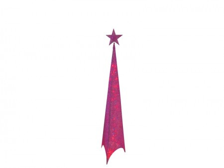 Shiny, jelka, svetlucava, roze, 150cm ( 760044 )