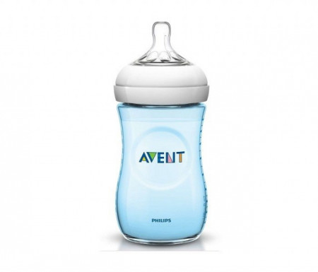 Avent flašica natural 260ml plava 4486 ( SCF695/17 )