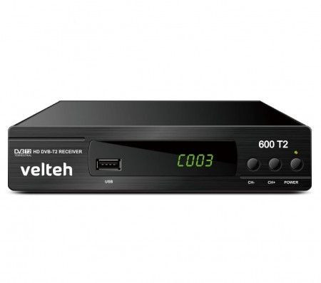 DVB-T2 Digitalni risiver Velteh 600T2 + RF ( 00T201 )