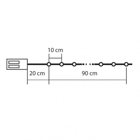 Home lampice za jelku "pahuljice" ( MLC10/H )