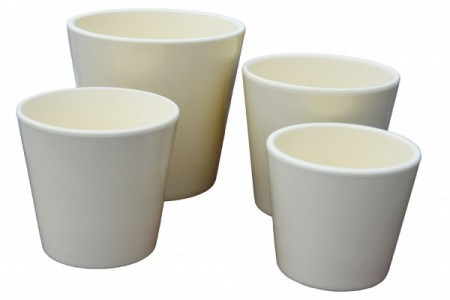 Kerbek saksija manhattan 18cm uni krem ( KE D10/180/003 )